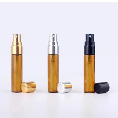  5ML Amber Essential oil Bottles Refillable Perfume Bottle Empty Spray Bottle Atomizer Cosmetic Container