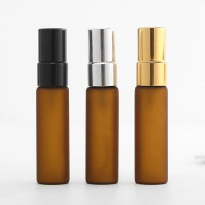  5ML amber Glass Perfume Bottle Spray Refillable Portable Mini Sample Perfume Bottle Atomizer Cosmetic Contaier