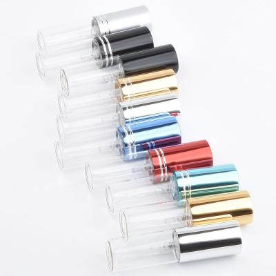 5ml Clear Glass Empty Atomizer Perfume Bottle With Aluminum Cap Refillable Perfume Bottle Vials Travel Bottle